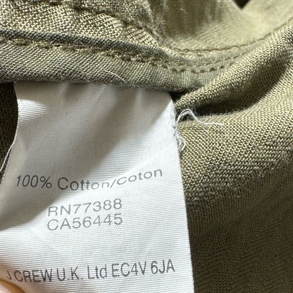 JCrew Boyfriend Utility Cargo Jacket Olive Green medium 100%cotton.Megan Markel - Picture 10 of 16